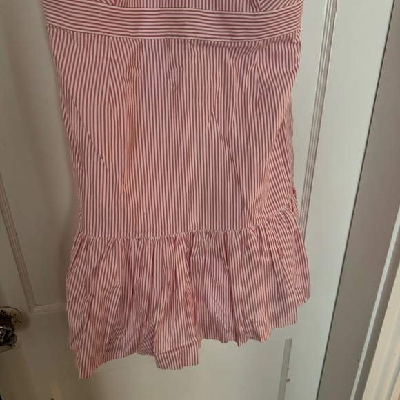 Vineyard Vines Kentucky Derby Pink White Seersucker Strapless Dress, NWT - Picture 6 of 7